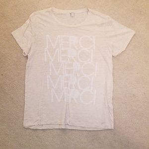 J crew Cream Tshirt